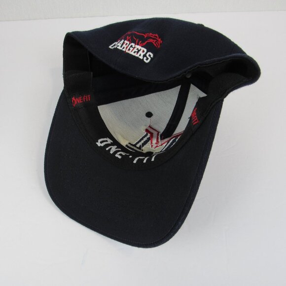 Lids Mustang Chargers Blue Embroidered M Men's Cap Fitted OSFA - Picture 9 of 14